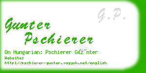 gunter pschierer business card